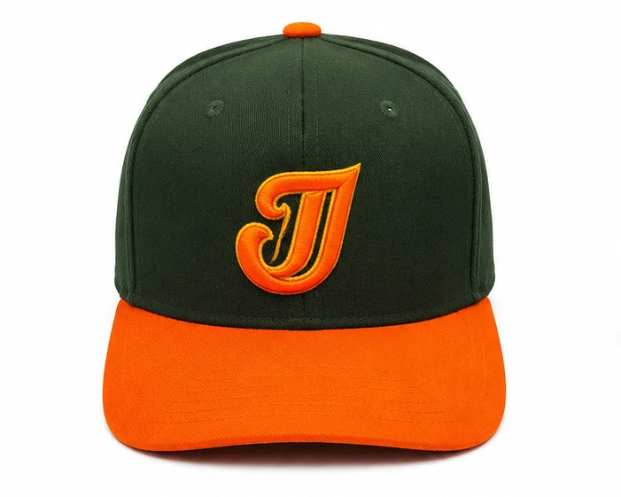 Green Flame Snapback front