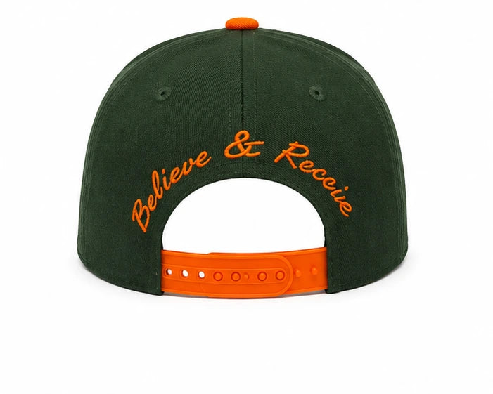 Green Flame Snapback rear