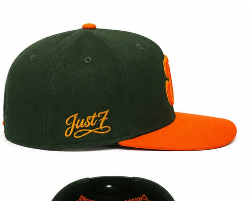 Green Flame Snapback side