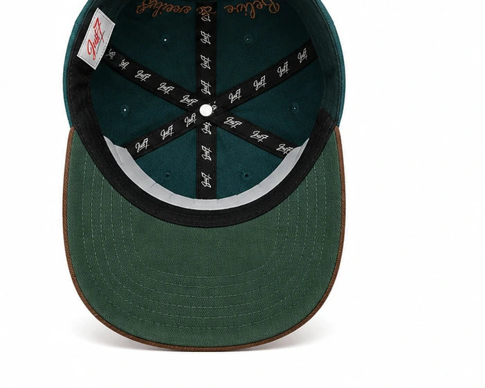 Heritage Teal Cap interior