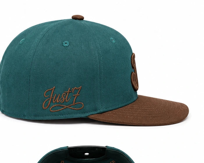 Heritage Teal Cap side